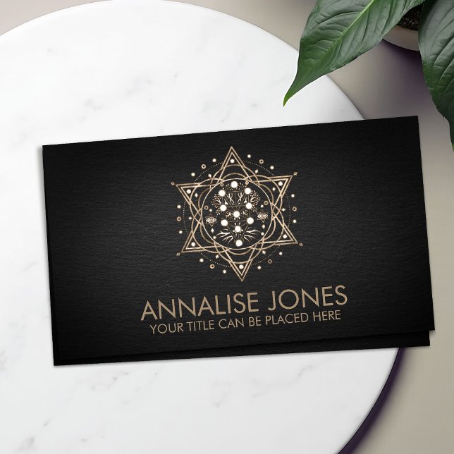 Carte De Visite Kabbalah L'Arbre de Vie Ornament de Géométrie Sacr (Créateur téléchargé)