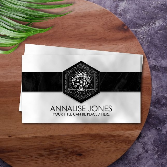 Carte De Visite Kabbalah L'Arbre de Vie Ornament de Géométrie Sacr (Créateur téléchargé)