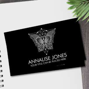 Carte De Visite Kabbalah L'Arbre de Vie - Ornement Papillon