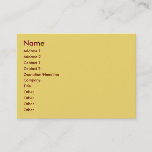 Carte de visite kaki