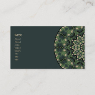 Carte De Visite Kaléidoscope de camouflage d'été