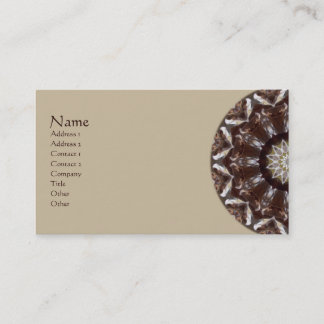 Carte De Visite Kaléidoscope de cône de pin