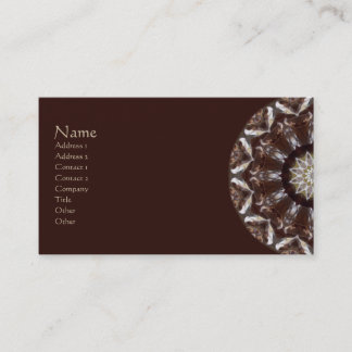 Carte De Visite Kaléidoscope de cône de pin