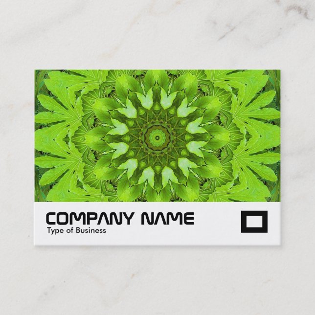 Carte De Visite Kaleidoscope de feuilles (Devant)