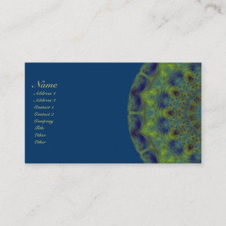 Carte De Visite Kaléidoscope de fractale de sérénité