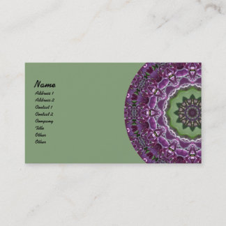 Carte De Visite Kaléidoscope de lilas