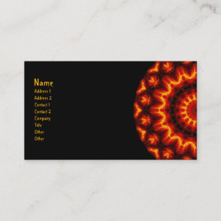 Carte De Visite Kaléidoscope de roue du feu