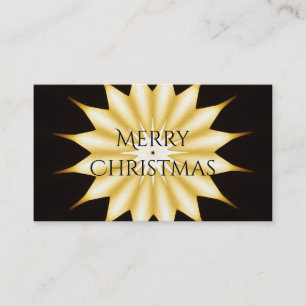 Carte De Visite Kaleidoscope Design Bright Yellow Star