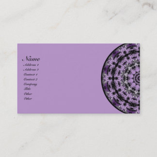 Carte De Visite Kaléidoscope rêveur pourpre