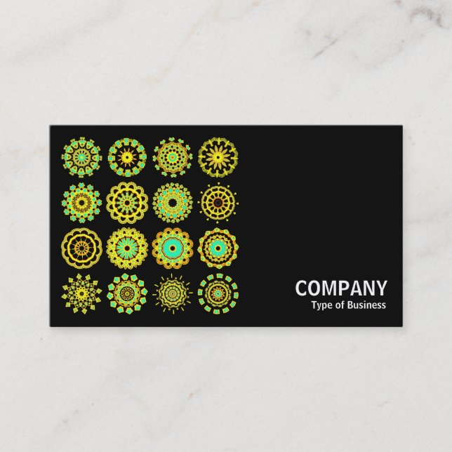 Carte De Visite Kaleidoscopic 110714 - 16 Mandalas (Devant)