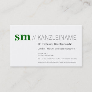 Carte De Visite Kanzlei Visitenkarte