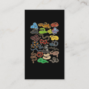 Carte De Visite Kawaii Snake Coller Cute Reptile