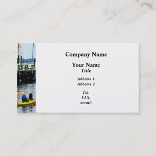 Carte De Visite Kayak à Newport, RI - Platine