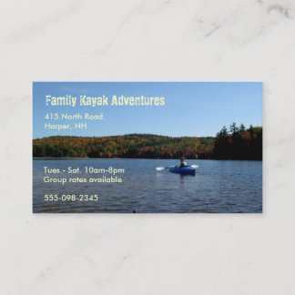 Carte de visite Kayak de loisir