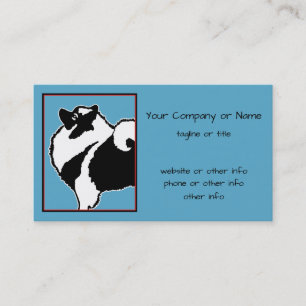 Carte De Visite Keeshond Graphics - Cute Original Chig Art