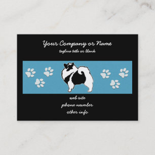 Carte De Visite Keeshond Graphics - Cute Original Chig Art