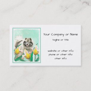 Carte De Visite Keeshony in Tulips Peinture mignonne Original Chie