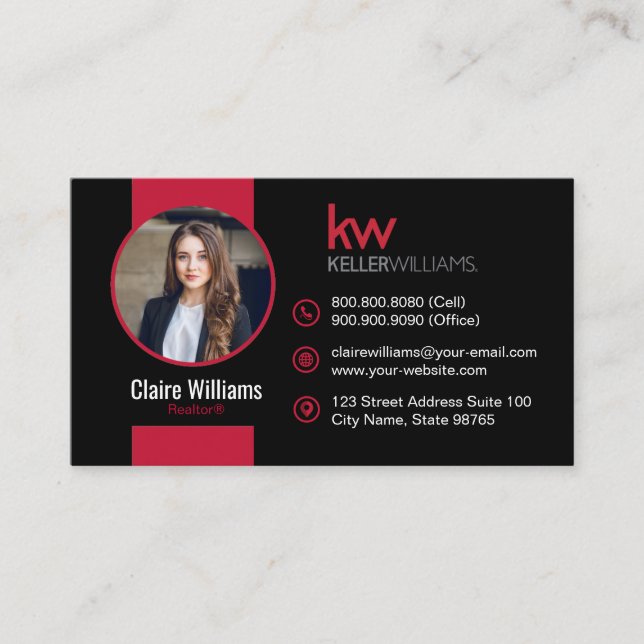Carte de visite Keller Williams (Devant)