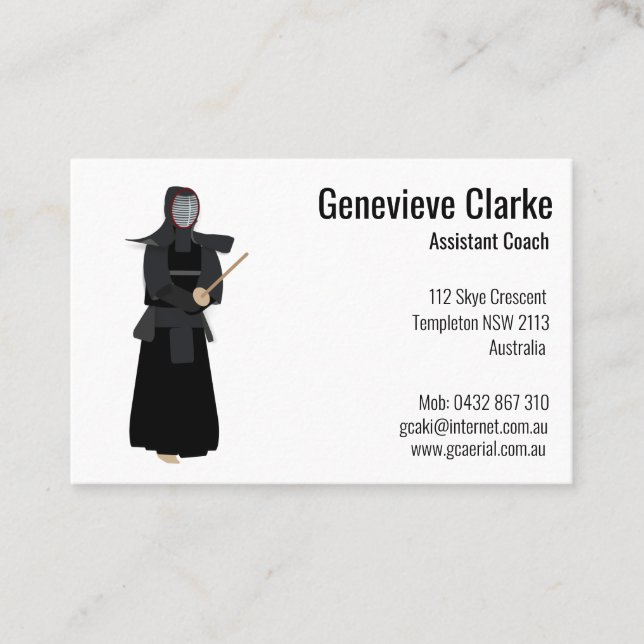 Carte De Visite Kendo (Devant)