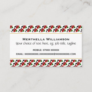 Carte De Visite KENYA Écriture chrétienne Jean 3:16