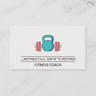 Carte De Visite Kettle Bell Barbell Gym Weights   Formateur de con