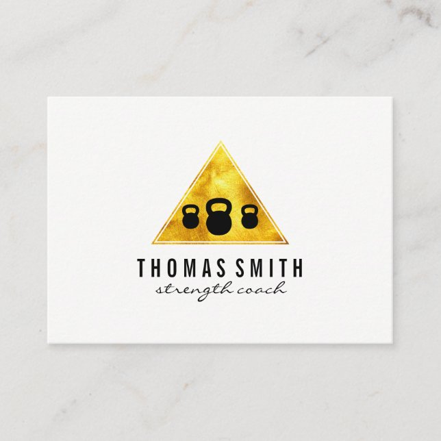 Carte De Visite Kettle Bell Personal Trainer Golden Triangle (Devant)