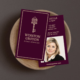 Carte De Visite Key Immobilier Agent Photo Bourgogne