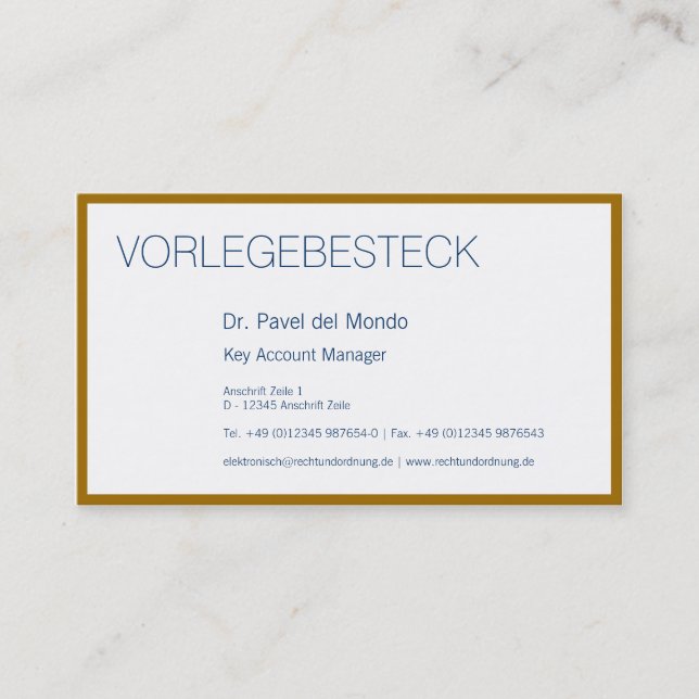 Carte de visite KeyAccount (Devant)