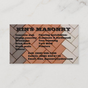 Carte De Visite Kin's_masonry