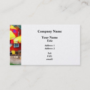 Carte De Visite Kiosque à hot-dogs dans le centre commercial
