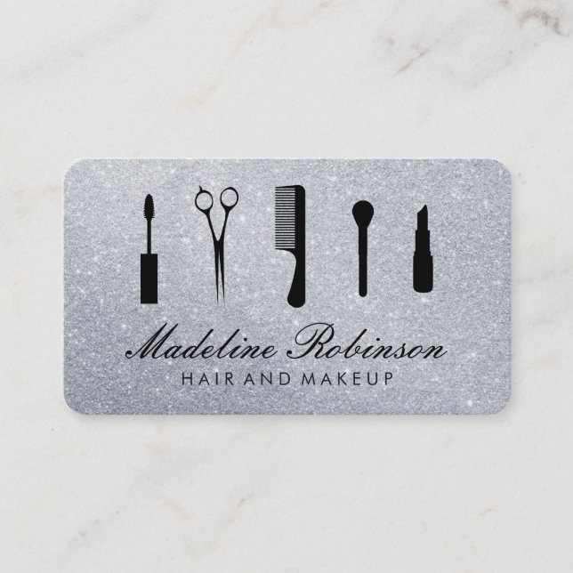 Carte De Visite Kit de flamme avec Parties scintillant élégante (Devant)