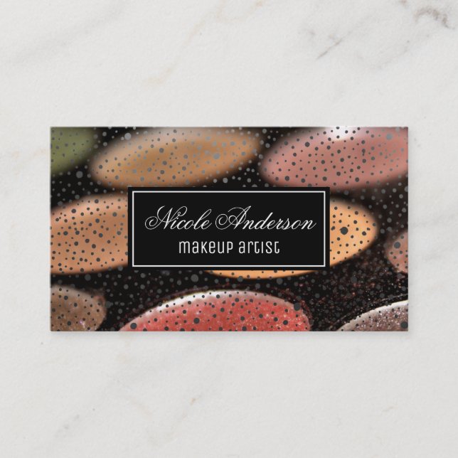 Carte De Visite Kit maquillage | PARTIES SCINTILLANT (Devant)