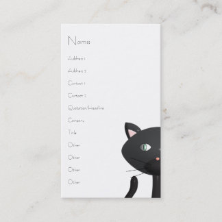 Carte De Visite Kitty à Paris