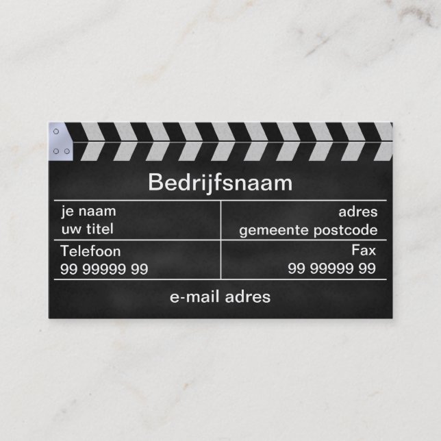 Carte De Visite klap bioscoop (Devant)