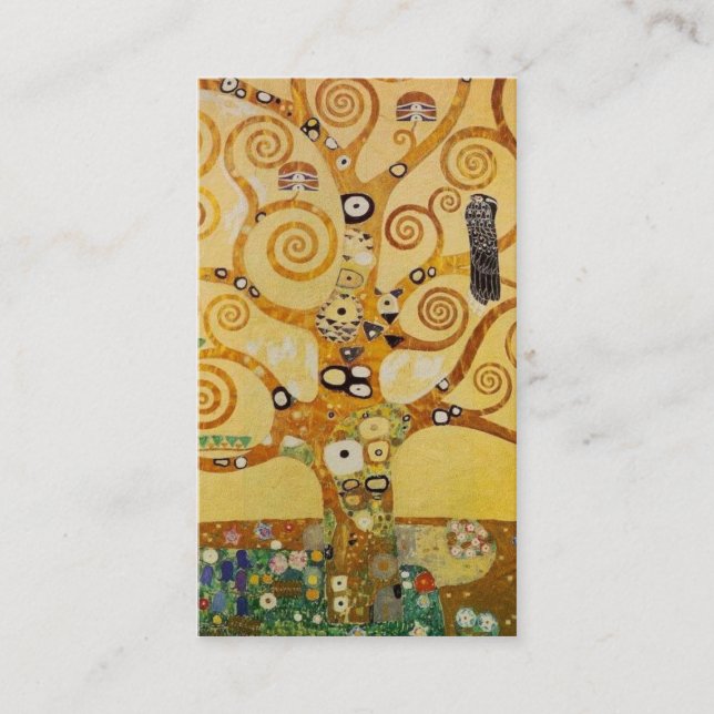 Carte De Visite Klimt Tree of Life (Devant)