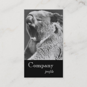 Carte De Visite Koala bâillant