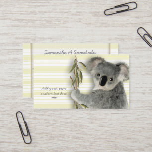 Carte De Visite Koala mignon