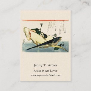 Carte De Visite Kochi (Bartail Flathead) Poisson japonais Hiroshig