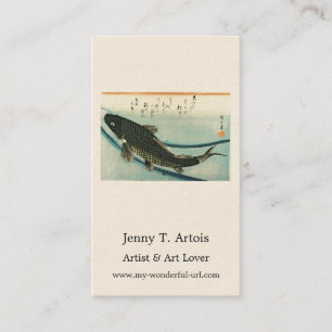 Carte De Visite Koi (Carp) - Impression de poisson japonais de Hir