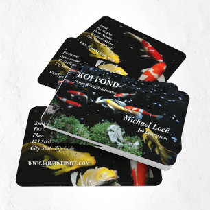 Carte De Visite ©Koi Fish Pond Design Entretien de construction