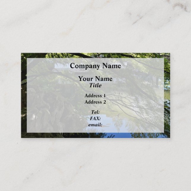 Carte De Visite Koi Pond (Devant)