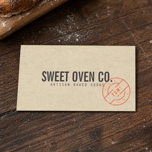 Carte de visite Kraft Cottage Bakery (Créateur téléchargé)