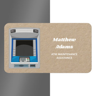 Carte De Visite Kraft de maintenance ATM