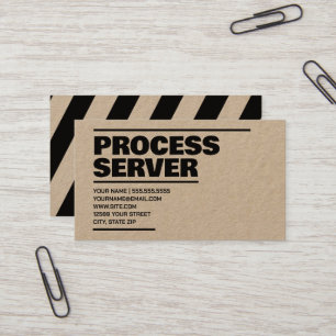 Carte De Visite Kraft de service de processus