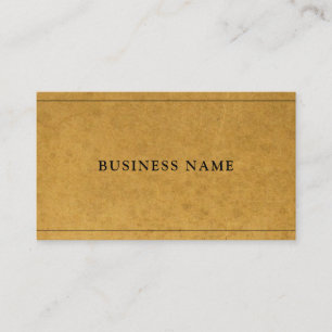 Carte De Visite Kraft Effet papier Creative Modern Company Plain
