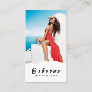 Carte de visite Kraft Guide d'aventure dans les mo