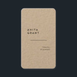 Carte De Visite Kraft moderne minimaliste<br><div class="desc">Un design simple et minimaliste pour ces cartes de visite kraft modernes,  adapté à tout domaine professionnel.</div>