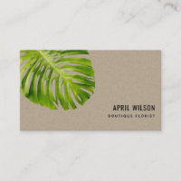 KRAFT WATERCOLOR VERT MONSTERA FEUILLES FOLIER