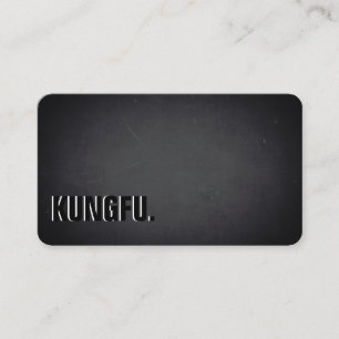 Carte De Visite kung fu. Minimaliste Moderne Tableau Noir Professi