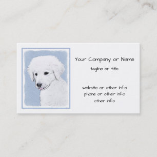 Carte De Visite Kuvasz Peinture - Cute Original Chien Art